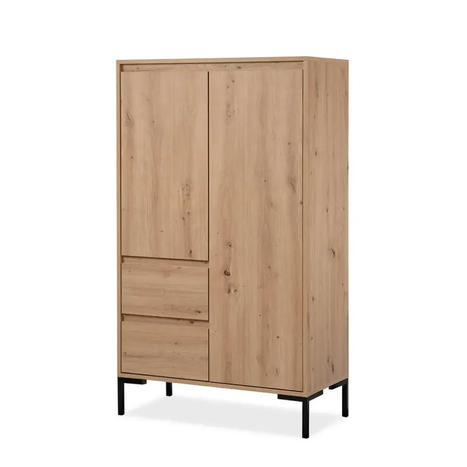 CALICOSY - Buffetkast PLOCK - Licht hout - 139x81x40 cm