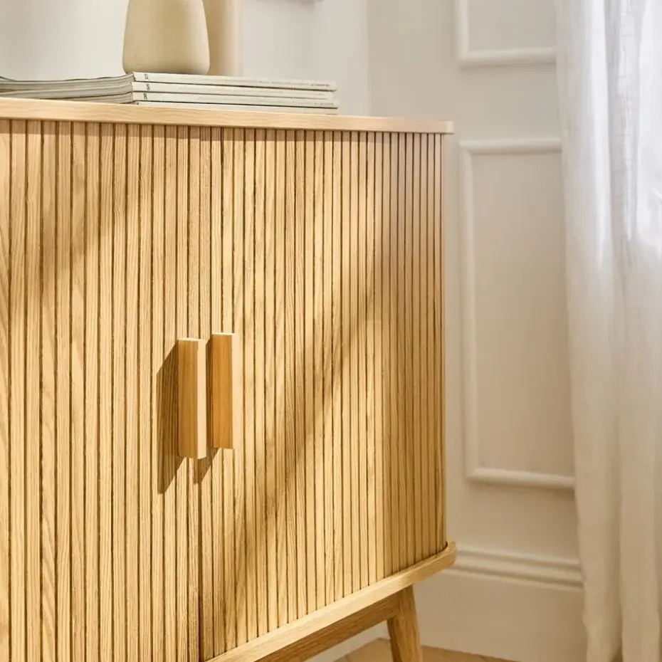 CALICOSY - Dressoir ERNEST - Licht hout - 75x110x39 cm