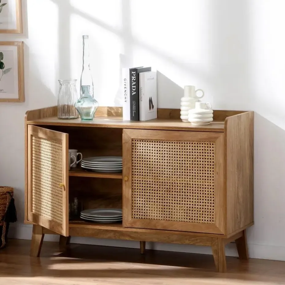 CALICOSY - Dressoir PALMO - Licht hout - 74.5x110x39 cm