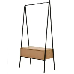 CALICOSY - Kledingkast JILL - Eikenhouten decor - 170x84x39 cm