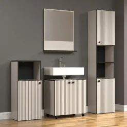CALICOSY - Onderkast met wielen, 2 deuren PUREBLISS - 42x60x64 cm