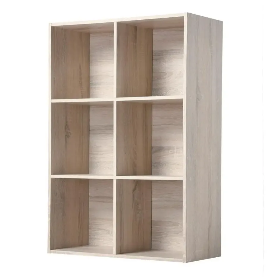 CALICOSY - Opbergplank - Licht hout - 91.5x61.5x29.5 cm