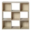 CALICOSY - Opbergrek - Licht hout - 92.5x92.5x29.5 cm