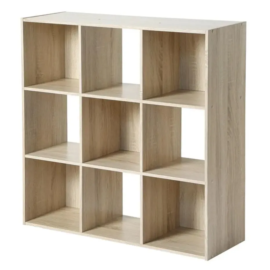 CALICOSY - Opbergrek - Licht hout - 92.5x92.5x29.5 cm