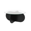 CALICOSY - Salontafel AERIS - Zwart hout - 35x75x75 cm