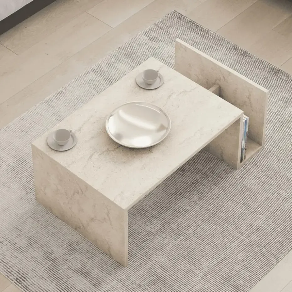 CALICOSY - Salontafel MEMO - Travertijn - 32,4x86,8x50 cm