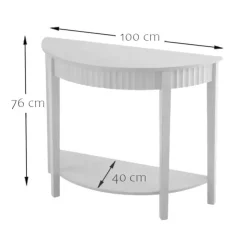 CALICOSY - Sidetable BOLOGNE - Licht hout - 76x100x40 cm