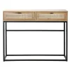 CALICOSY - Sidetable JAYA - Licht hout - 80x100x35 cm