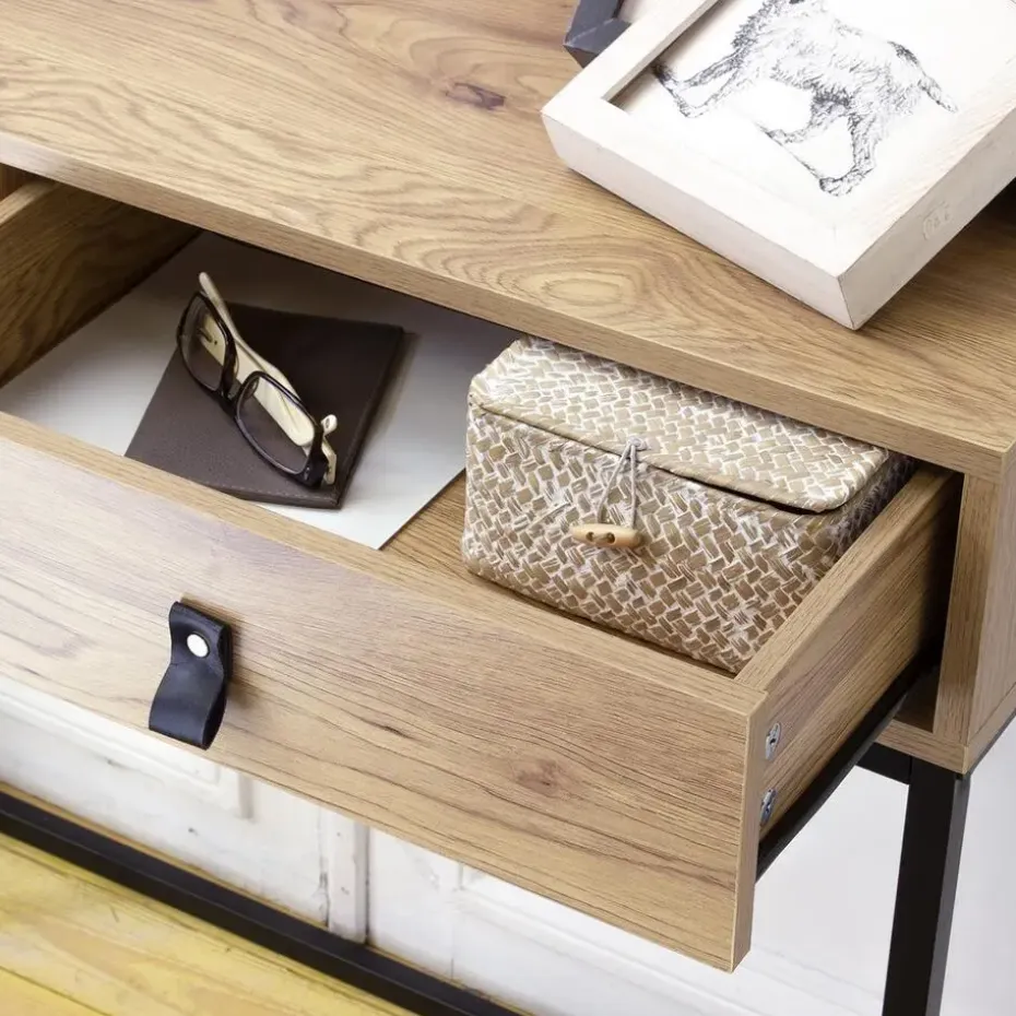 CALICOSY - Sidetable JILL - Licht hout - 80.5x100.3x35.3 cm