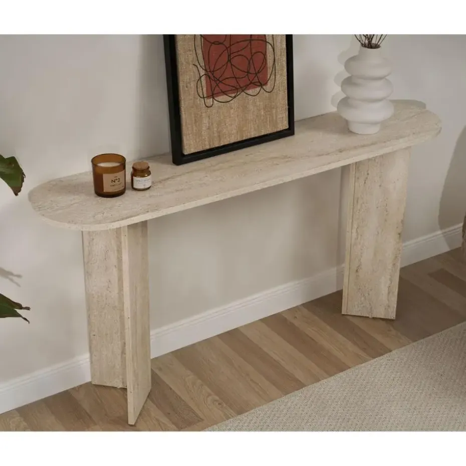 CALICOSY - Sidetable SIRA - Travertijn - 75x150x35 cm