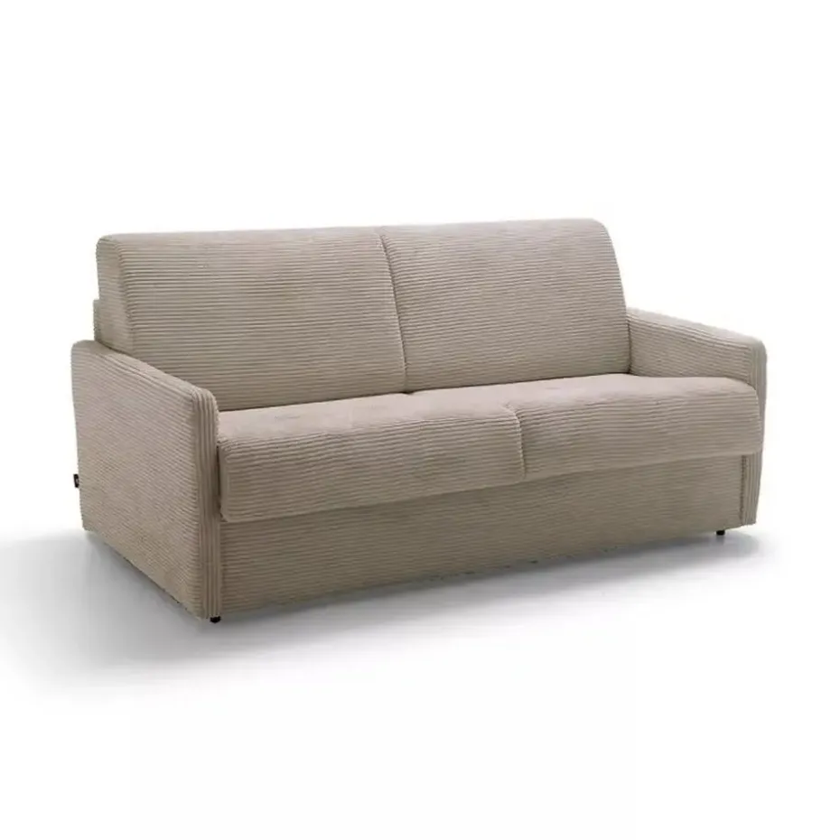 CALICOSY - Slaapbank COSENZA - Ecru - 87x175x100 cm