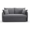 CALICOSY - Slaapbank MIRA - Grijs - 90x185x104 cm