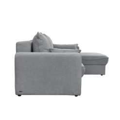 CALICOSY - Slaapbank NAOMI - Grijs - 90x260x175 cm