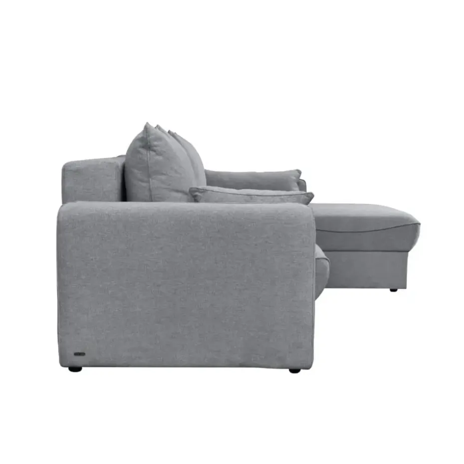CALICOSY - Slaapbank NAOMI - Grijs - 90x260x175 cm
