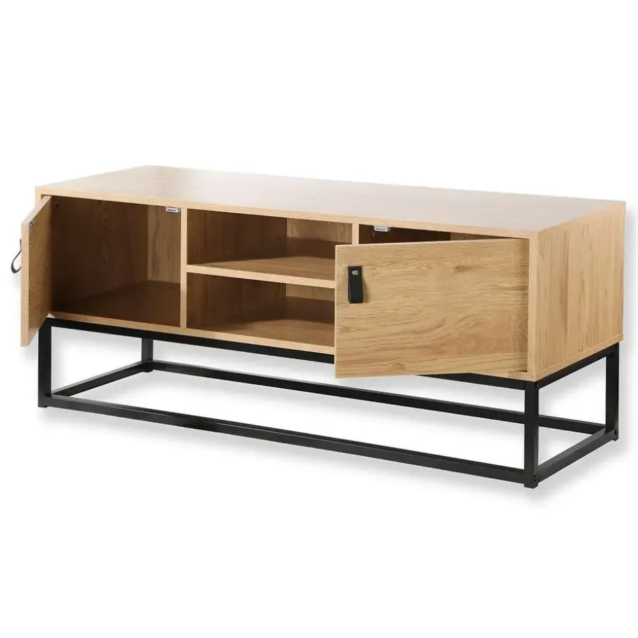 CALICOSY - TV-Meubel JILL - Donker hout - 48x120x