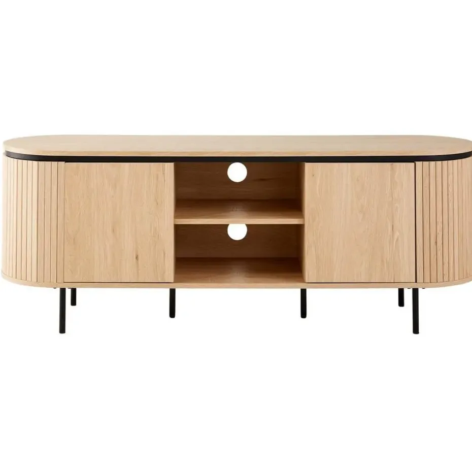 CALICOSY - TV-Meubel MALAGA - Licht hout - 55x150x40 cm