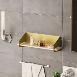 CALICOSY - Wandrek WREN - Goud/Hout - 20x60x19 cm