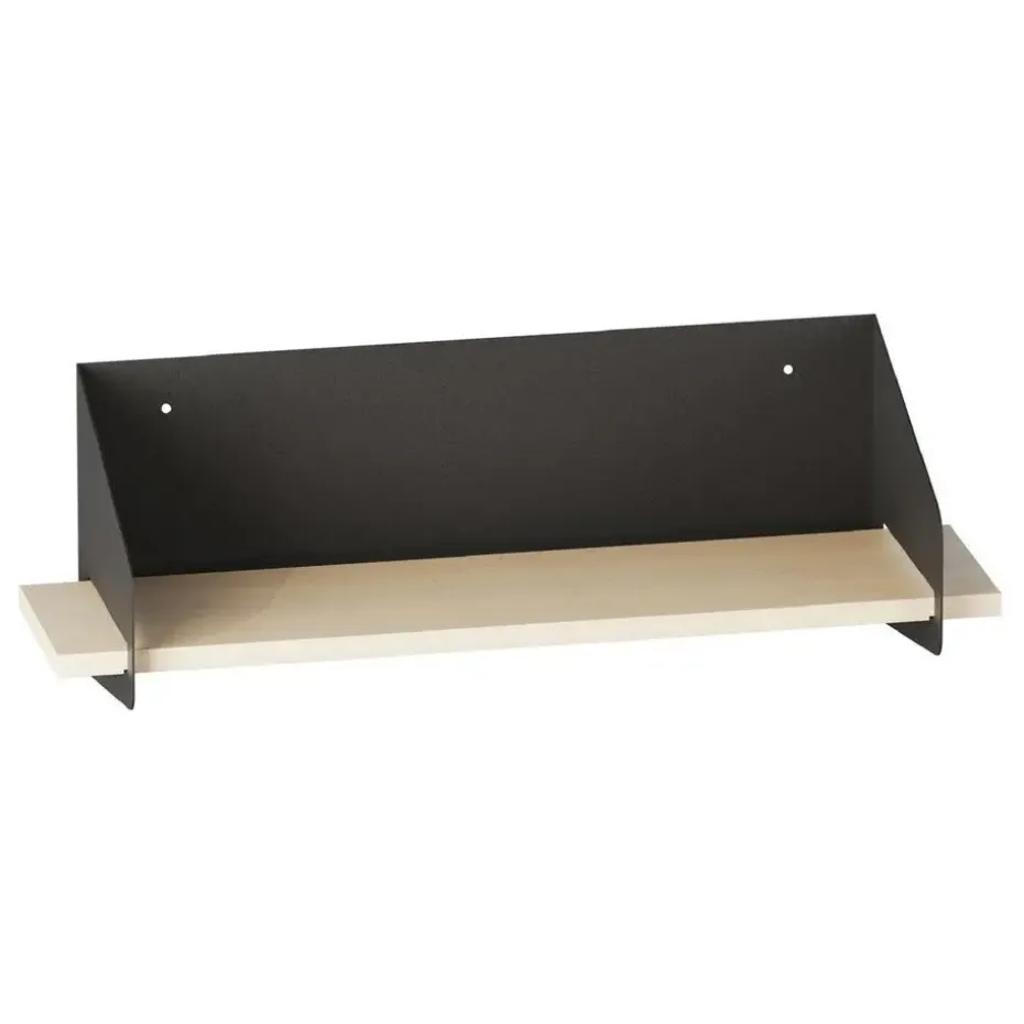 CALICOSY - Wandrek WREN - Zwart/hout - 20x60x19 cm