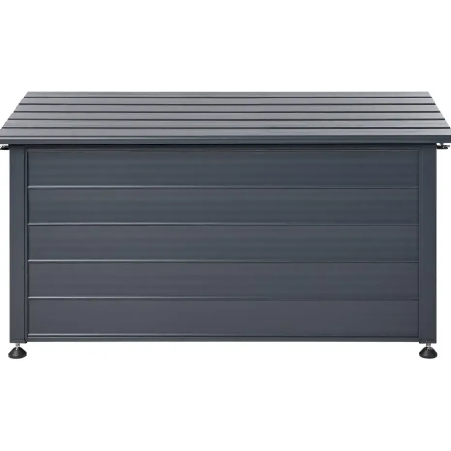 CAMPALTO - Kussenbox - Donkergrijs - 123 x 60 cm - Aluminium