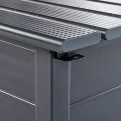 CAMPALTO - Kussenbox - Donkergrijs - 123 x 60 cm - Aluminium