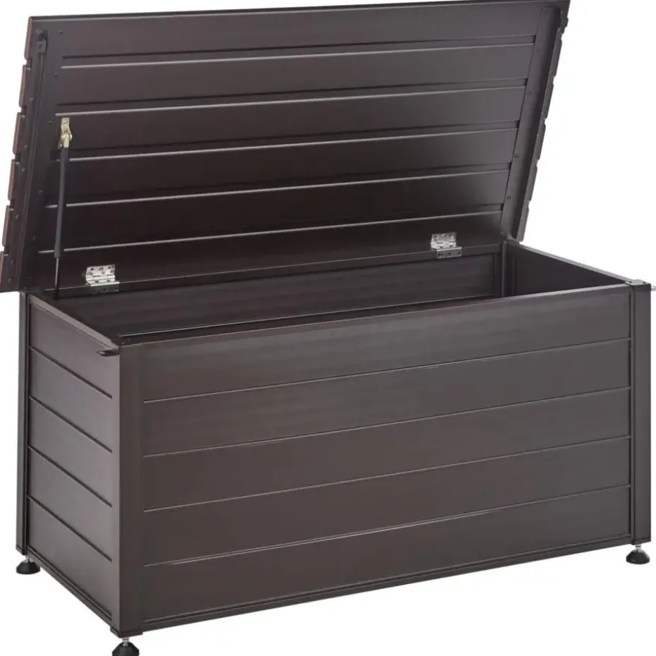 CAMPALTO - Kussenbox - Donkerbruin - 123 x 60 cm - Aluminium