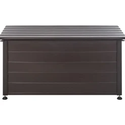 CAMPALTO - Kussenbox - Donkerbruin - 123 x 60 cm - Aluminium