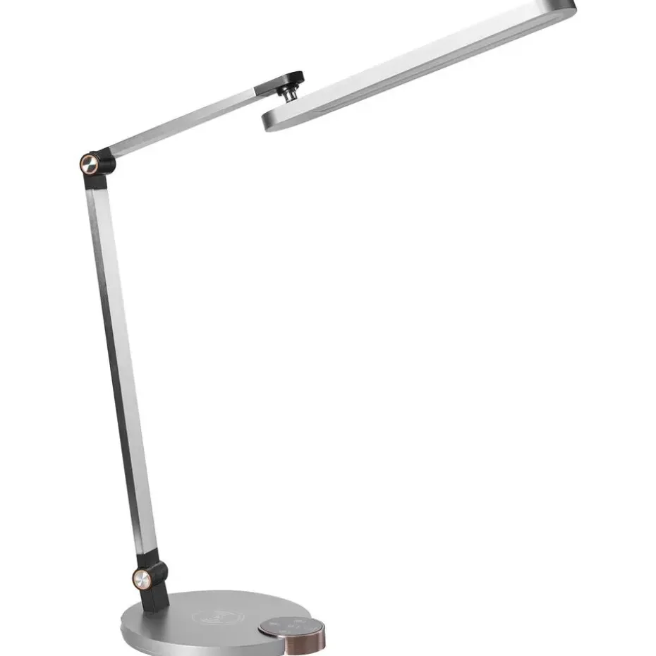 CAROY - Bureaulamp LED - Grijs - Synthetisch materiaal
