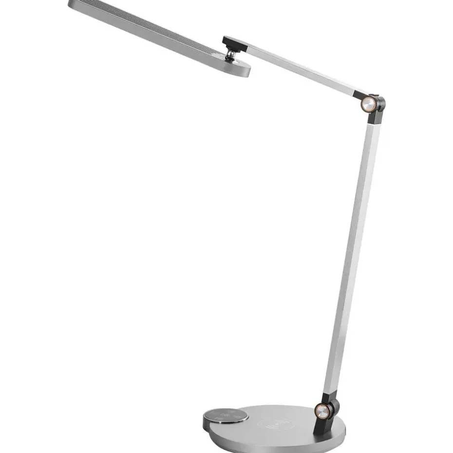 CAROY - Bureaulamp LED - Grijs - Synthetisch materiaal