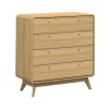 Cassie - Commode met 4 laden in eikenlook