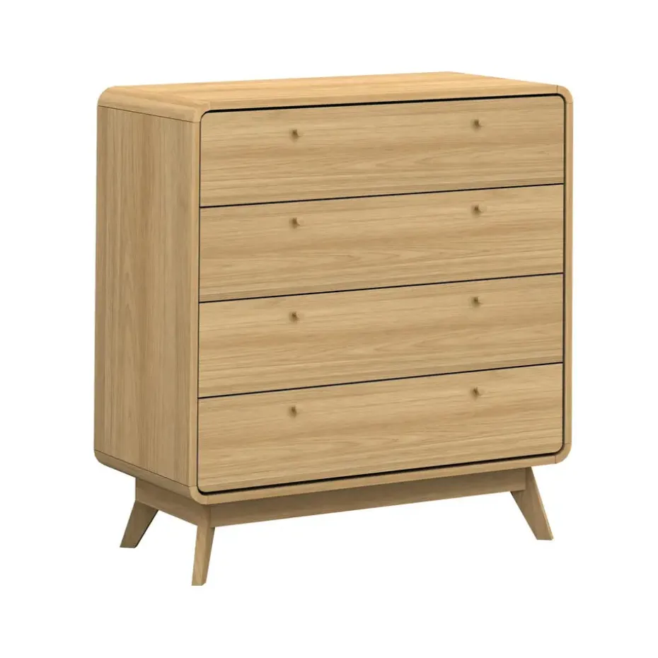 Cassie - Commode met 4 laden in eikenlook