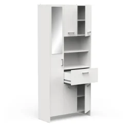 CBA Badkamerkast Coralie - 83,4 x 32,8 x 184,9 cm - Wit