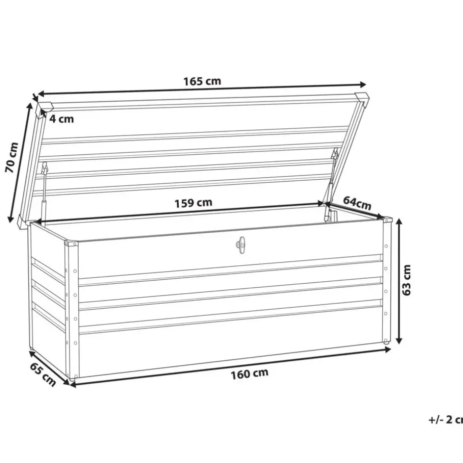CEBROSA - Kussenbox - Blauw - 600 l - Staal