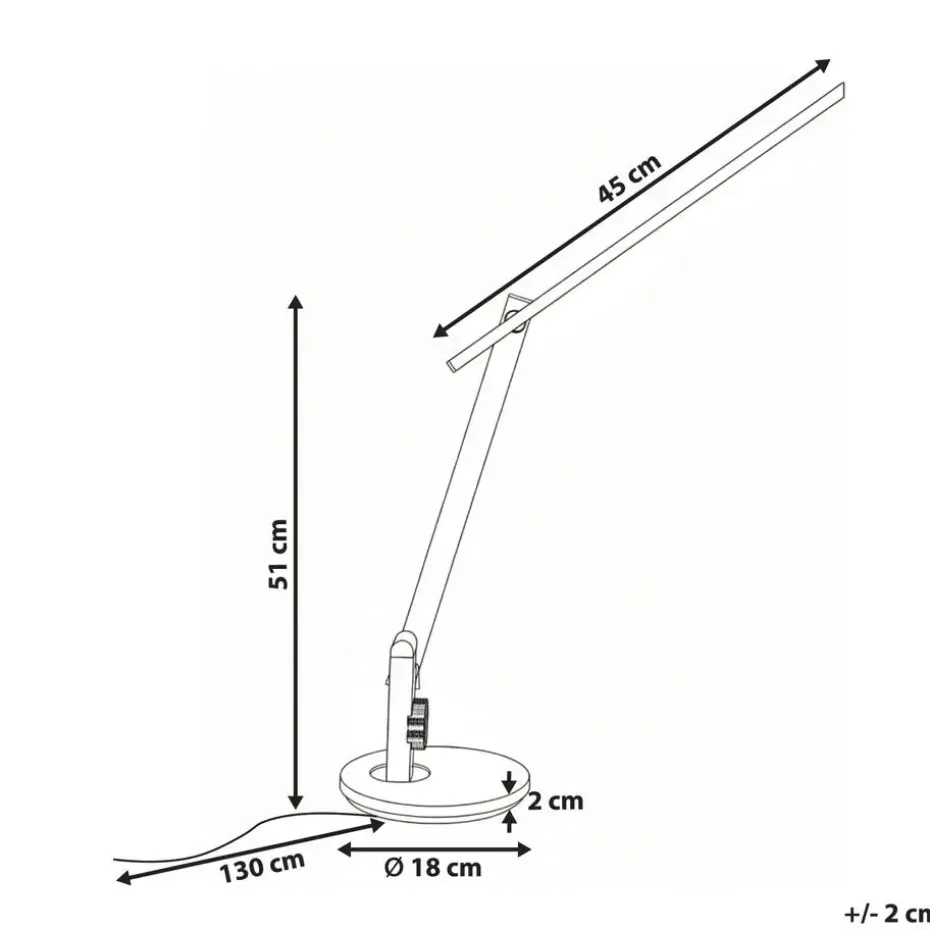 CETUS - Bureaulamp LED - Grijs - Synthetisch materiaal