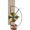 CEVINS - Wandklok - Beige - Staal