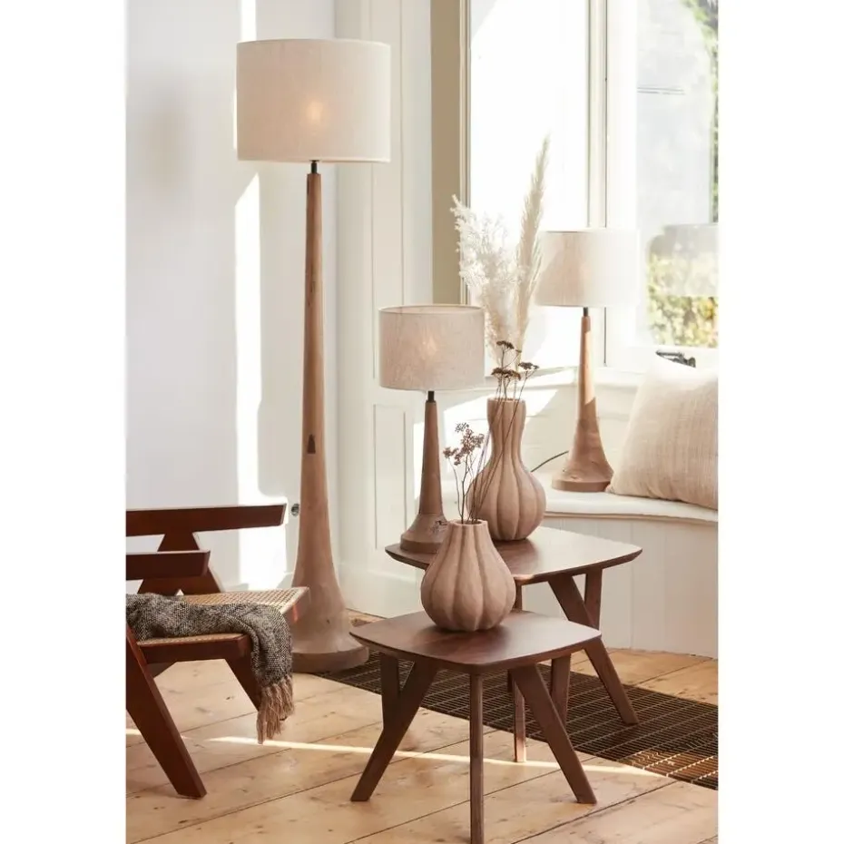 Cilinder Lampenkap Breska - Parel Wit - Ø40x30cm