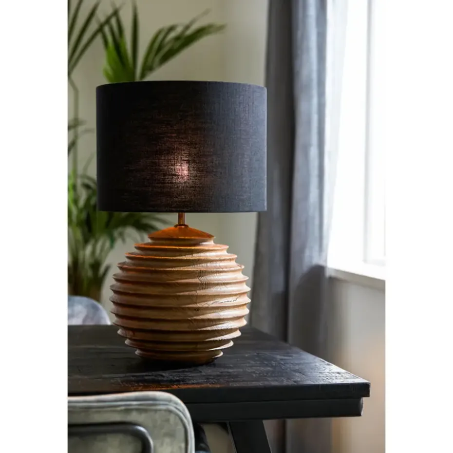 Cilinder Lampenkap Livigno - Zwart - Ø30 x 21 cm