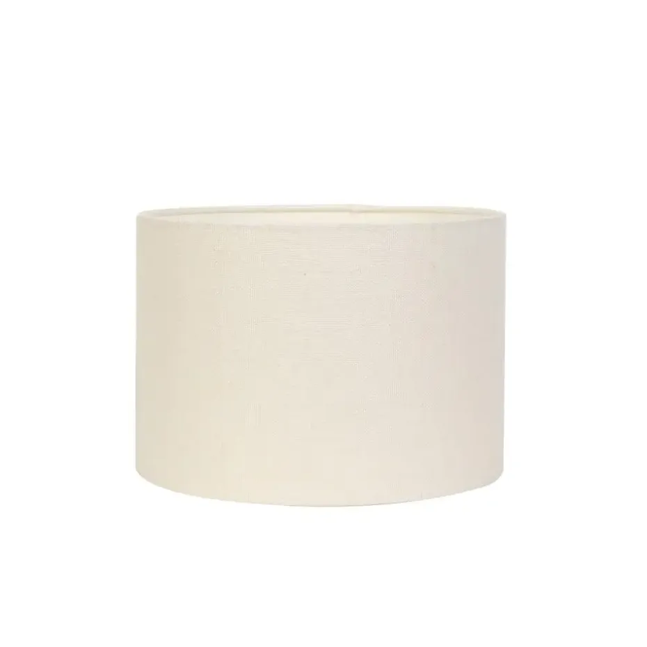 Cilinder Lampenkap Livigno - Eiwit - Ø25cm