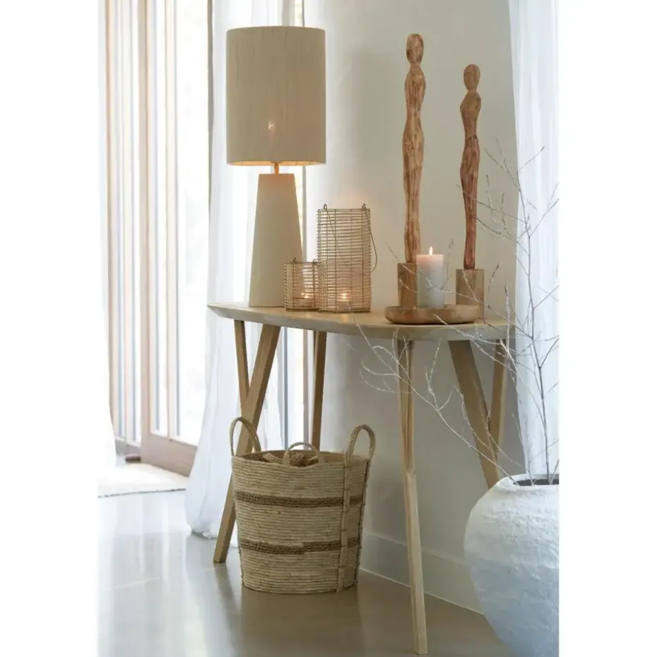 Cilinder lampenkap Medan - Beige - 30x30x40cm