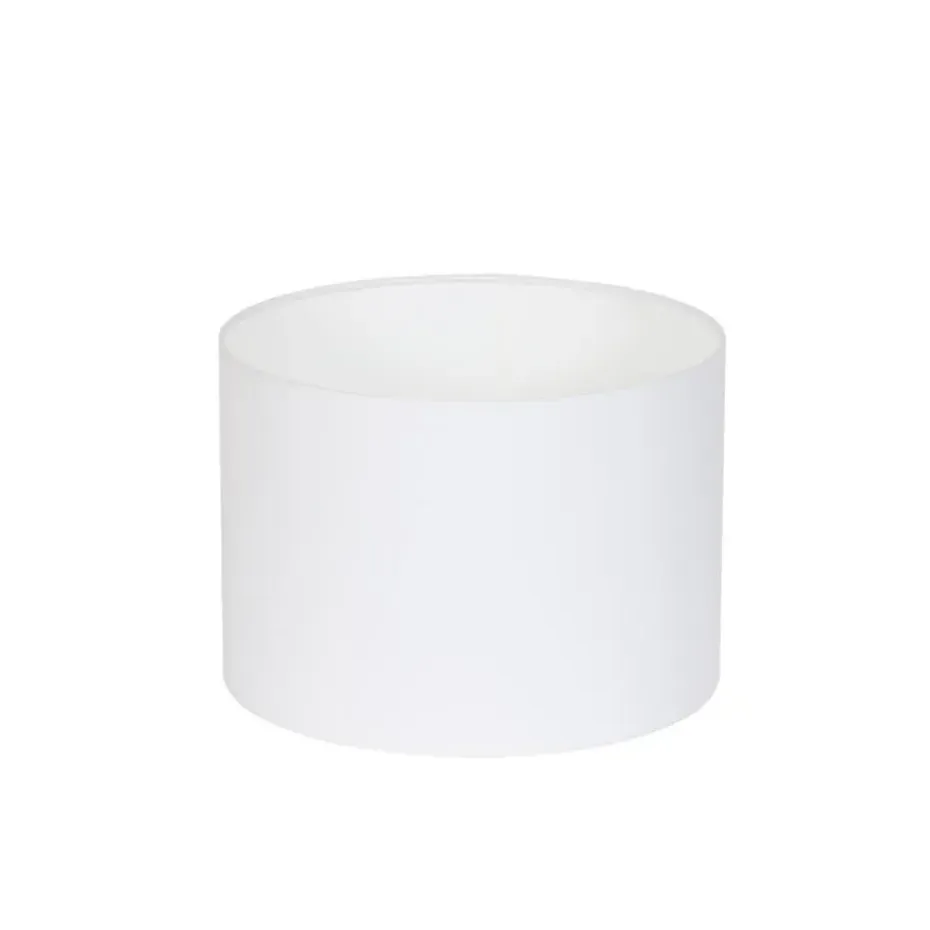 Cilinder Lampenkap Polycotton - Wit - Ø30x21cm