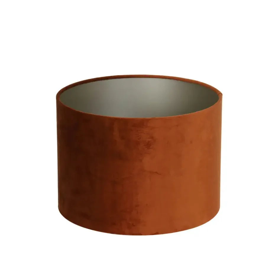 Cilinder Lampenkap Velours - Terra - Ø30x21cm