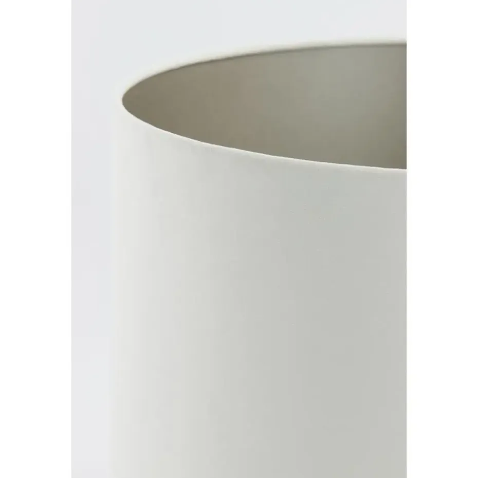 Cilinder Lampenkap Velours - Wit - Ø30x21cm