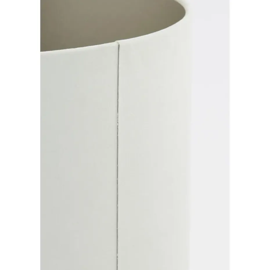 Cilinder Lampenkap Velours - Wit - Ø30x21cm