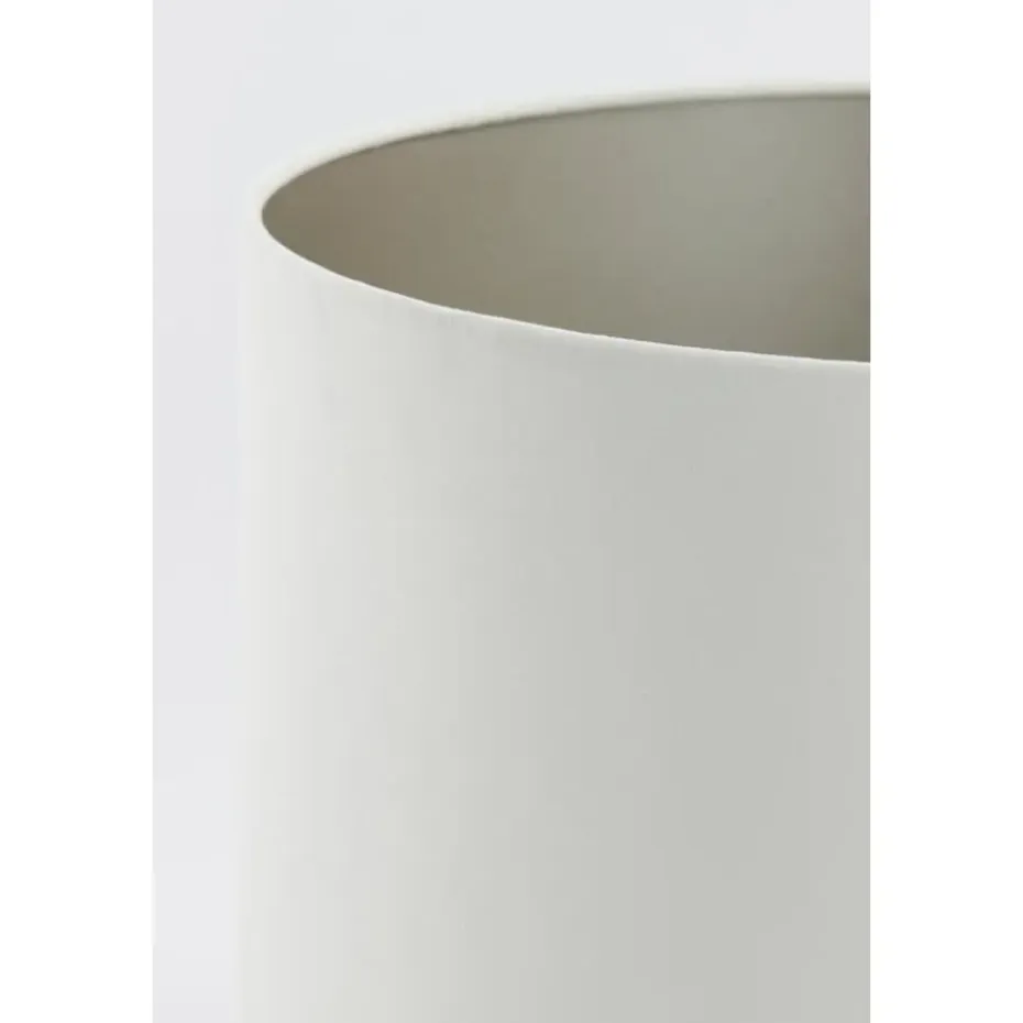 Cilinder Lampenkap Velours - Wit - Ø30x21cm