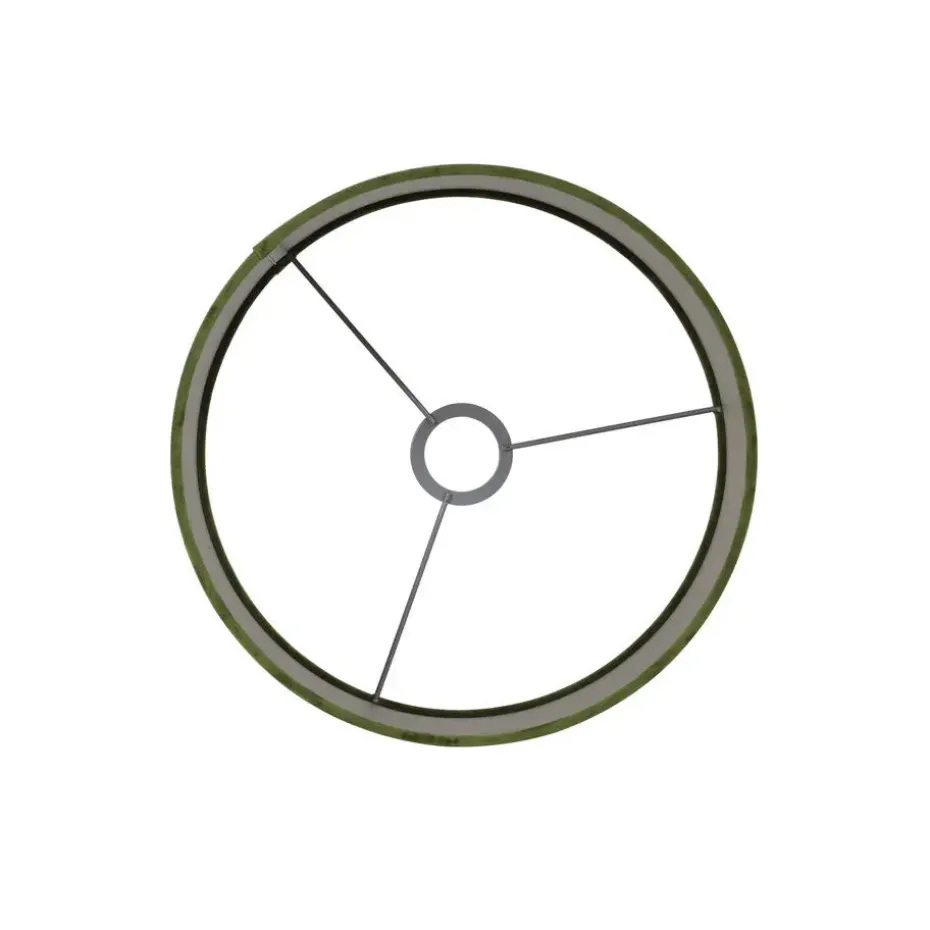 Cilinder Lampenkap Velours - Olive Green - Ø30x21cm