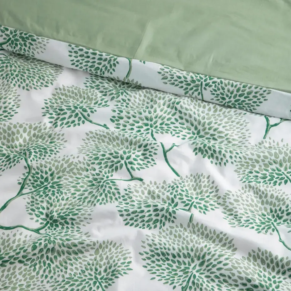 Cinderella dekbedovertrek Branche - Katoen - 240x200/220 cm - Green