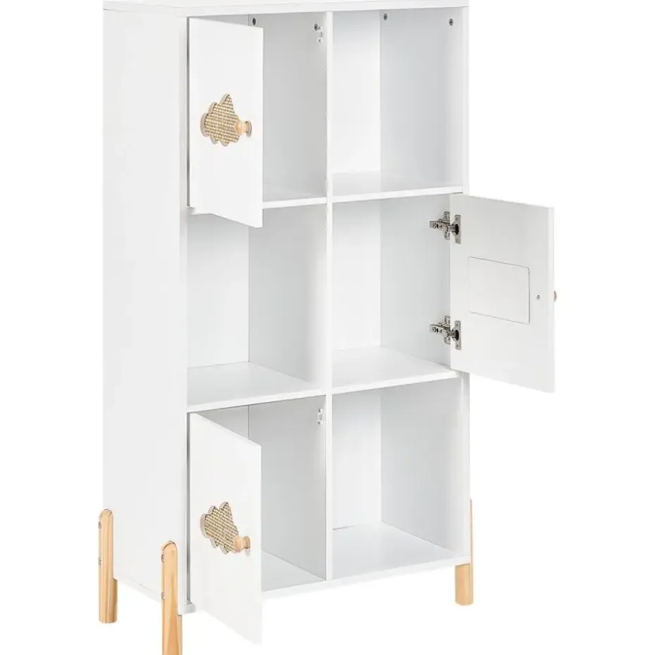 CLOUDY - Boekenkast - Wit/Lichthout - MDF