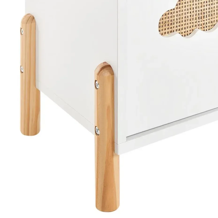 CLOUDY - Boekenkast - Wit/Lichthout - MDF