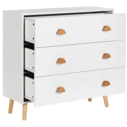CLOUDY - Commode - Wit/Lichthout - MDF