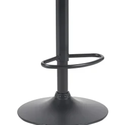 CLP Barkruk Beverley zwart Frame - Metaal - walnoot/zwart