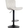 CLP Barkruk Emma zwart Frame - Fluweel - creme